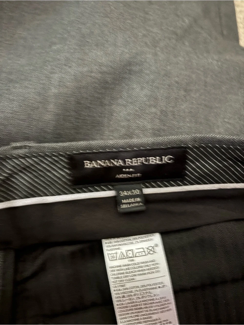 Banana Republic Men's Dress Pants in Dark Charcoal